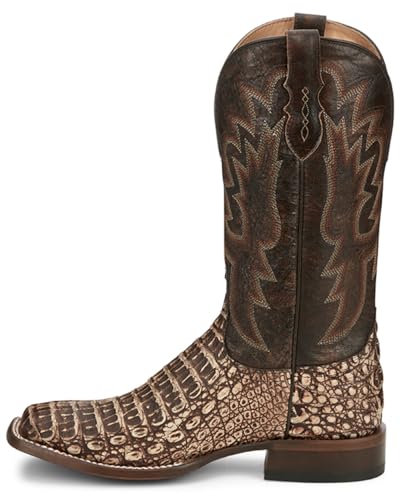 Tony Lama Men's Mitcham Exotic Caiman Western Boot Broad Square Toe - Tl52593
