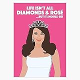 Lisa Vanderpump Life Isn't All Diamonds and Rose Rhobh Real Housewives of Beverly Hills Bumper Sticker Vinyl Decal 5"