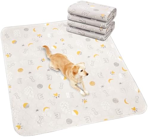 UPSKY Washable Pee Pads for Dogs 2 Pack Reusable Puppy Pads Waterproof Pet Training Pads, Non-Slip Dog Mats Fast Absorbent Whelping Pads for Playpen, Potty, Crate, Bed, 36” x 41”