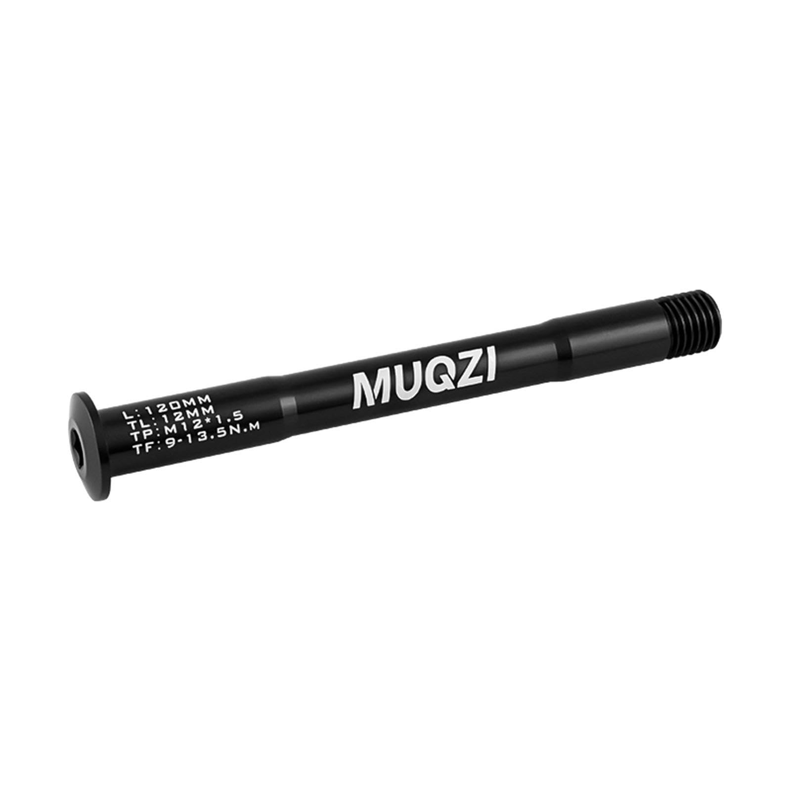 KTUXZCI Exceptional Bicycle Fork Thru Axle Lightweight High Strength Parts Reliable Durable Aluminum Alloy Bike Thru Axle Bike Bicycle Front Hub Parts, Black, 120mm