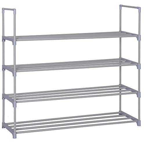 Function Home 4-Tier Shoe Rack DIY Shoe Rack Tower Metal Storage Rack 20
