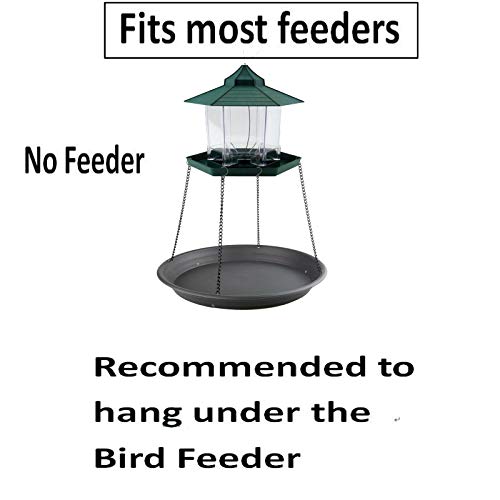 Pmsanzay Bird Seed Catcher Tray Platform Feeder Hanging Tray Fits Most feeders Catches Most Falling Seed and Husk Great for Attracting Birds Outdoors,Backyard,Garden - No Feeders Pmsanzay Bird Seed Catcher Tray Platform Feeder Hanging Tray Fits Most feeders Catches Most Falling Seed and Husk Great for Attracting Birds Outdoors,Backyard,Garden - No Feeders