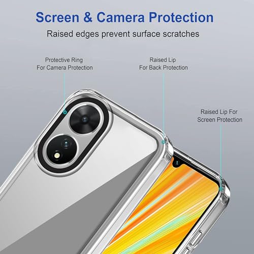 Image of Zapcase Back Case Cover for Vivo T2 5G | Compatible for Vivo T2 5G Back Cover | Case Cover with Camera Protection | (TPU + PC | Transparent)