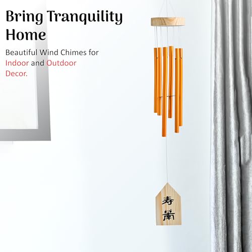 Image of ZAICUS Metal Wind Chime for Home Entrance, Outdoor Wind Bell, Hanging Wind Chimes for Garden, Balcony, Patio & Feng Shui Decor