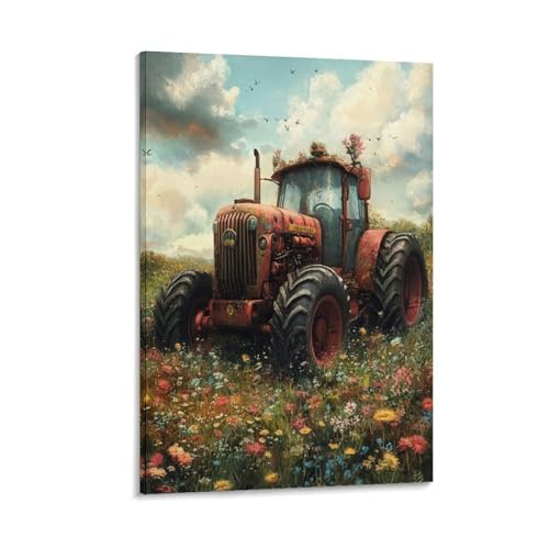 Tracteur Murale Décoration Toile pour Habiller un Mur Vide