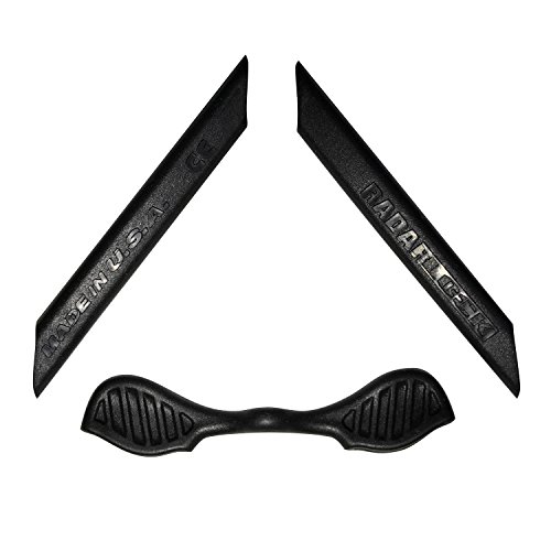 HKUCO Black Replacement Silicone Leg Set For Oakley RadarLock Sunglasses Earsocks Rubber Kit
