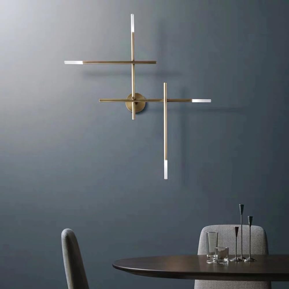 Lampa ścienna, 4-punktowa, liniowa lampa ścienna z oprawką G4, lampa ścienna z rozproszonym światłem, nowoczesna, minimalistyczna dekoracja ścienna do sypialni, salonu, korytarza, restauracji w