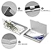 VstaDank White Natural Greenery Twig Business Card Holder Fashion Aluminum Alloy Flip Cover Credit Card Holder High End Professional Name Cards Case Exquisite Pocket Metal Cards Holder for Work