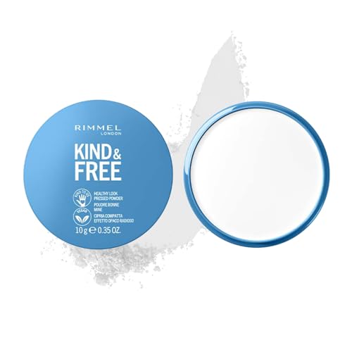 Rimmel Kind and Free Polvo Compacto Matificante, Tono 001 Translucent, 10 g (Paquete de 1)