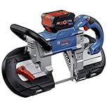 Bosch Professional Sega a nastro a batteria GCB 18V-127 (motore brushless, capacità di taglio di 127 x 127 mm, incl. 1 lama per sega a nastro, senza batt./caricabatteria)