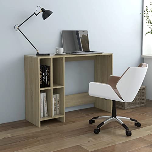Bureau d'ordinateur moderne chêne Sonoma table PC de bureau - 2