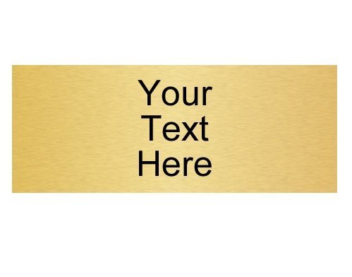 Custom Trophy Plate/Name Plate with 3 Lines of Text