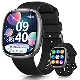 AIMIUVEI Smartwatch Bambini, Orologio Smartwatch Bambini con 100+ Sportive Contapassi Sveglia Sonno IP68 Impermeabile Android iOS, Smartwatch Ragazza e Ragazzo per 5-16 Anni Regalo, Nero