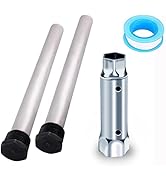 2Pcs 232767 Anode Magnesium Rod with 1-1/16" x 1-1/2" x 6" Length RV Water Heater Element Wrench ...