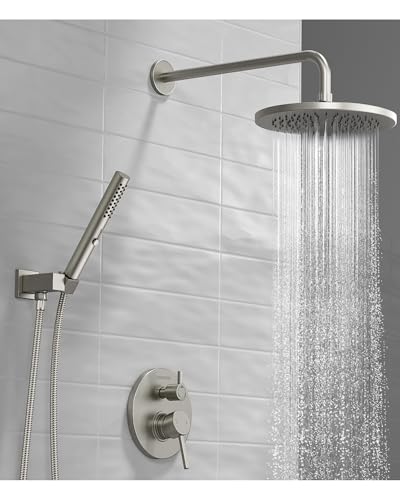 Image of Lava Odoro Modern Rain Shower System Faucet Set, SF104-BN