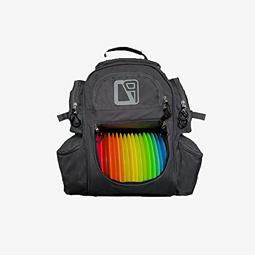 Medium Length Apron with Pouch Pockets 22w x 24l - Blue skies and text to putt plastic in its place, the disc golf basket. Designs - Disc Golf