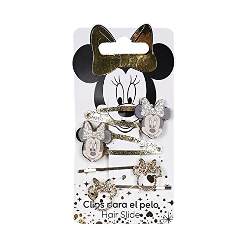 Clips cheveux Minnie Gold finitions dorées premium pour coiffure fille