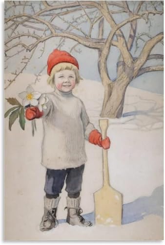 Pintura de Carl Larsson para renovar paredes vacías con arte en lienzo vintage de 40x60cm
