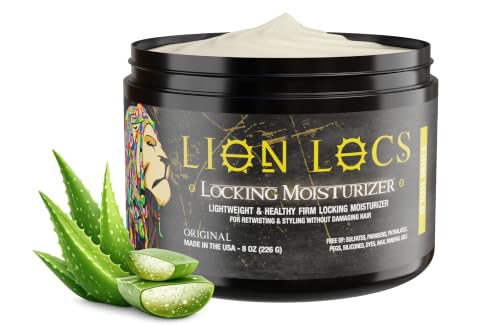Lion Locs Dreadlock Locking Gel for Retwists, Braids | No Buildup