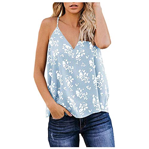 SSDXY Womens Cool Boho Sleeveless V Neck Floral/Leopard Print Summer Cami Shirt Tank Tops SSDXY Womens Cool Boho Sleeveless V Neck Floral/Leopard Print Summer Cami Shirt Tank Tops