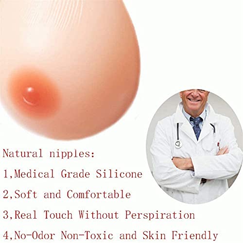 Silicone borsten beha set, met beha, levensechte siliconen borst vormt borstprothese nep boob met verstelbare riemen… - Afbeelding 5