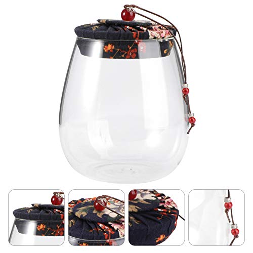 Cabilock Tarros de Vidrio para Almacenar Tapas Recipientes Herméticos para Alimentos Tarro de Almacenamiento para Cocina Tarro Sellado Tapa de 600 Ml Tarro para Cereales - Imagen 7