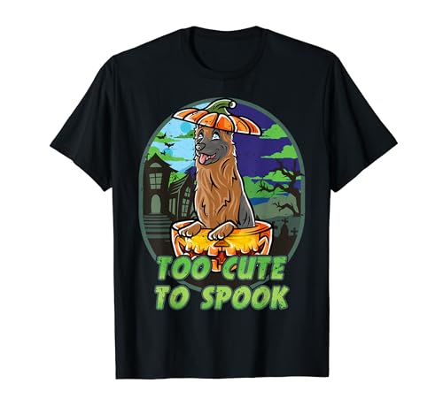 German Shepherd Happy Halloween Pumpkin Dog T-Shirt