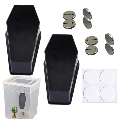 Jumping Spider - 2X Jumping Spider Enclosure Accessories, Arboreal Tarantula Enclosure Praying Mantis Habitat Frog For Fish Tara