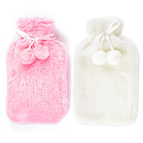Bouillotte eau 2 litres lot de 2 pour des nuits chaudes et moments cocooning