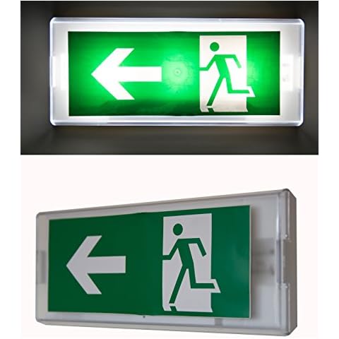 Not lámpara iluminación de emergencia Exit salida de emergencia ext - Luz de emergencia ext Exit IL, 220.00 voltsV Cover