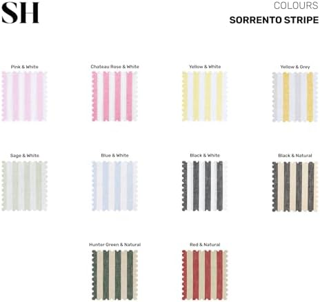 Solino Home Linen Square Tablecloth 52 x 52 Inch - Sorrento Stripe, 100% Pure Linen Blue and White Table Throw - Machine Washable Tablecloth for Winter, Spring, Easter