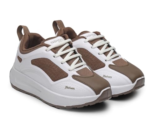 Image of Kids Stylish Lace-up Sneakers for Boys, Dual-Tone & Sturdy