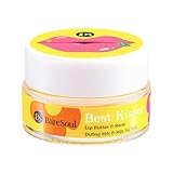 BareSoul Best Kisser Lip Butter & Mask 0.35 OZ | 10g - 2-in-1 Lip Butter Mask for Deep Hydration, Soft and Smooth Lips - Effective Lip Treatment for Dry Cracked Lips & Night Lip Balm
