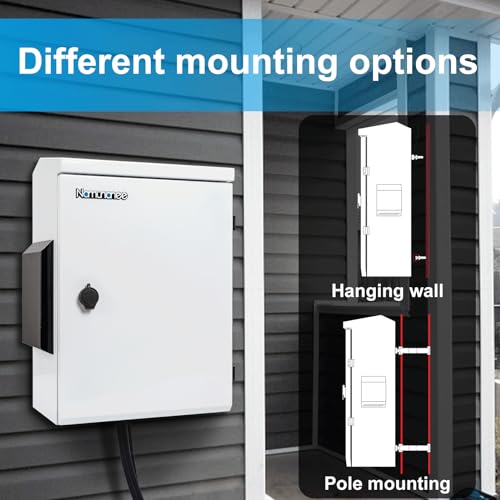 Image of Outdoor Electrical Box with Thermostat and Fan, Cold-Rolled Steel Plate, Aluminum Alloy Back Beam, One-Piece Ventilation Design, IP65 Waterproof, Wall /Pole Mounted. (19.6 inch x 15.7 inch x 7.9 inch)
