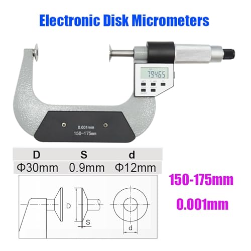 Micrómetro Electrónico de Disco 0-175mm Precisión 0.001mm miniatura 2