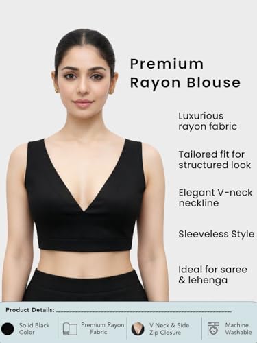 Image of Thevasa Women's Divine Depth Sleeveless Blouse