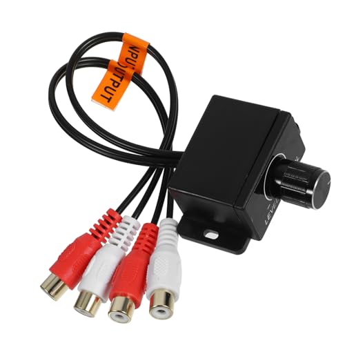 Happyyami Remote Audio Amplifier Level Controller Volume Regulator for Car Sound System Easy Bass Knob Durable Design for Enhanced Audio Experience