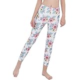 YONGHS Kids Girls Athletic Sweatpants Sports Trackpants Tights Leggings Pants for Yoga/Workout/Gym White 16