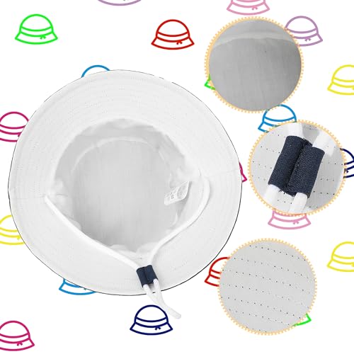 Baby Boy Sun Hat Toddler Summer Bucket Beach Hats for Girls Sun Protection UPF 50+ Cotton Linen3