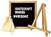 Felt Letter Board 10" x 10" - Quotecraft Boards - Includes: Canvas Bag, Easel Stand and 300 Letters