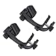 Drum Microphone Clips, 2Pcs Einstellbare Kunststoff Stoßfest Drum Rim Clamp Mikrofon Clip Halter Halterung, Schwarz