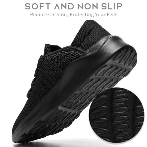 Mens Running Shoes Tennis Slip On Gym Sneakers Walking Shoes Gym Non-Slip Trail Trainers Athletic Jogging Comfortable Road Workout Breathable Fashion4