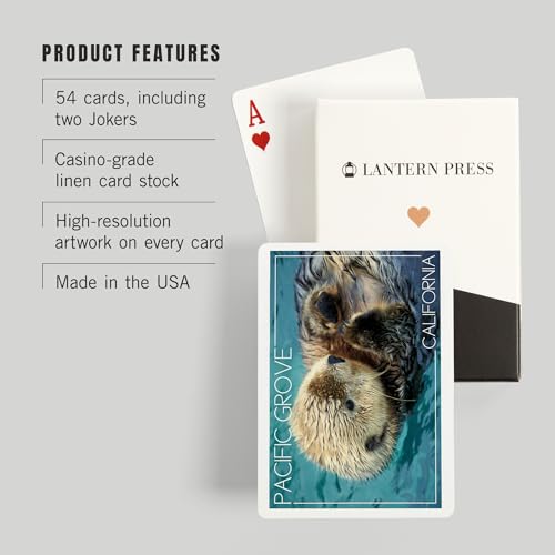 Baraja de 52 cartas Poker Pacific Grove Sea Otter miniatura 3