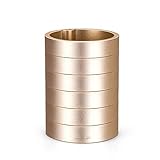 Größe: 9 * 6 * 6cm FAGavin Deko Aluminiumlegierung Stifthalter Kreative Hochwertige Metall Stifthalter Mode Büro Dekoration/Geschenk (Color : Silver)