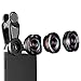 Produktbild 4 in 1 Handy-Objektiv-Kit, 4K Weitwinkel + 15X Makro + 198 ° HD Fisheye + 2X Portrait Geeignet Für Iphone11 / X / 07.08 / 6S / 6 / Samsung/Huawei (Schwarz)