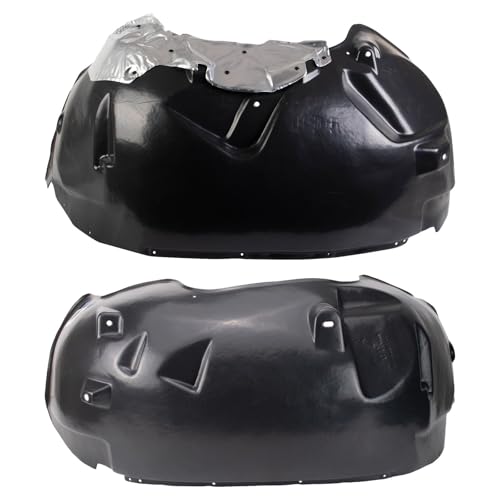 Image of TRQ Front Driver and Passenger Side Inner Fender Liner Set Compatible with 2005-2010 Dodge Dakota 2011 Ram Dakota
