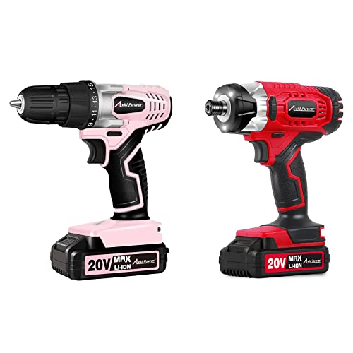 Avid Power 20V Max Lithium Lon Cordless Drill Bundle With Impact Driver Kit #TOP19
