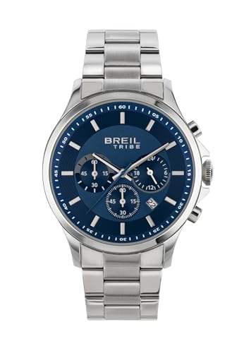 BREIL, Colección Kart, Reloj para Hombre, Cronógrafo para Hombre en Acero Pulido y...