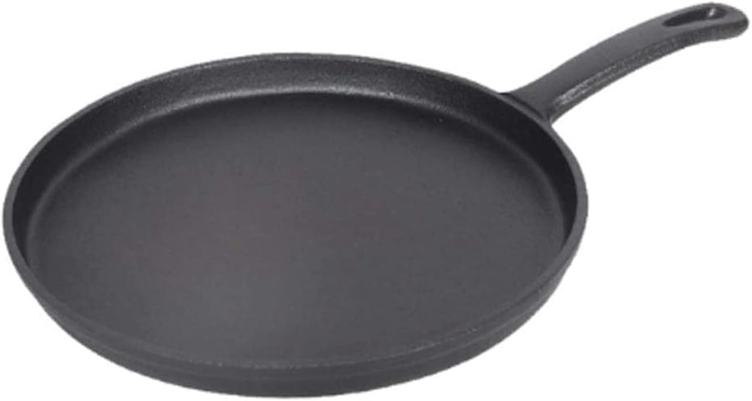 26cm Thickened Cast Iron Non-Stick Frying Pan Layer-Cake Cake Pancake Crepe Maker Flat Pan Griddle Breakfast Omelet Baking Pans