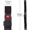 DMI Wheelchair Seat Belt and Safety Harness, Easy Install, 45 Inches long and 1.75 Inches Thick, Adjusts to 41 Inches, Black (Pack of 1)